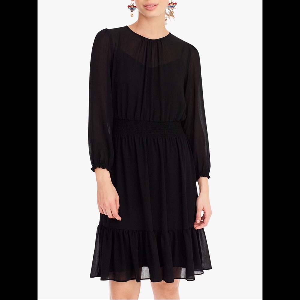 J.Crew double layer chiffon dress